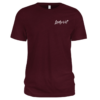 Lady Vet Flag Tee Maroon - Front View