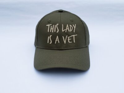 This Lady Is A Vet Ball Cap - Drab Olive