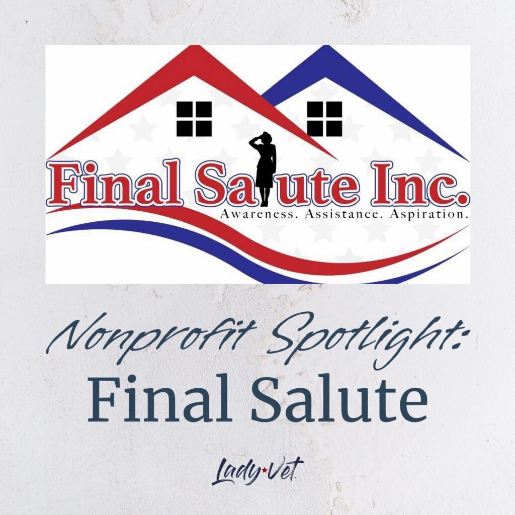 Graphic of nonprofit Final Salute logo